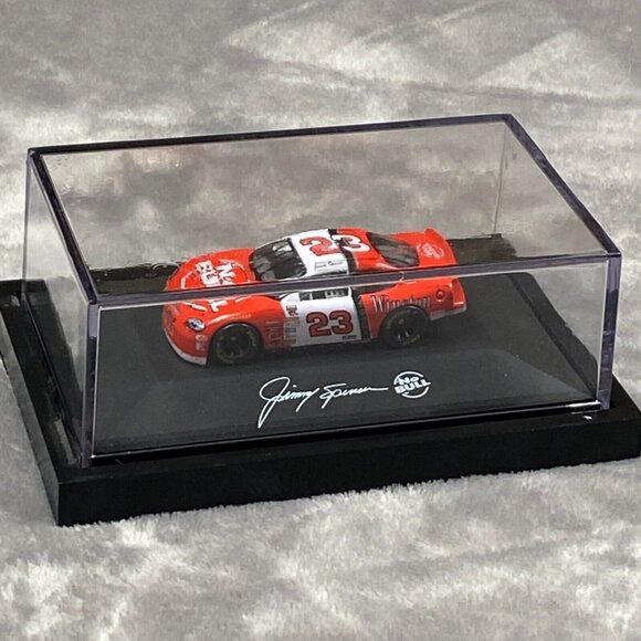 Vintage Jimmy Spencer Winston #23 Ford Taurus No Bull Nascar Car Display Case - Picture 1 of 12